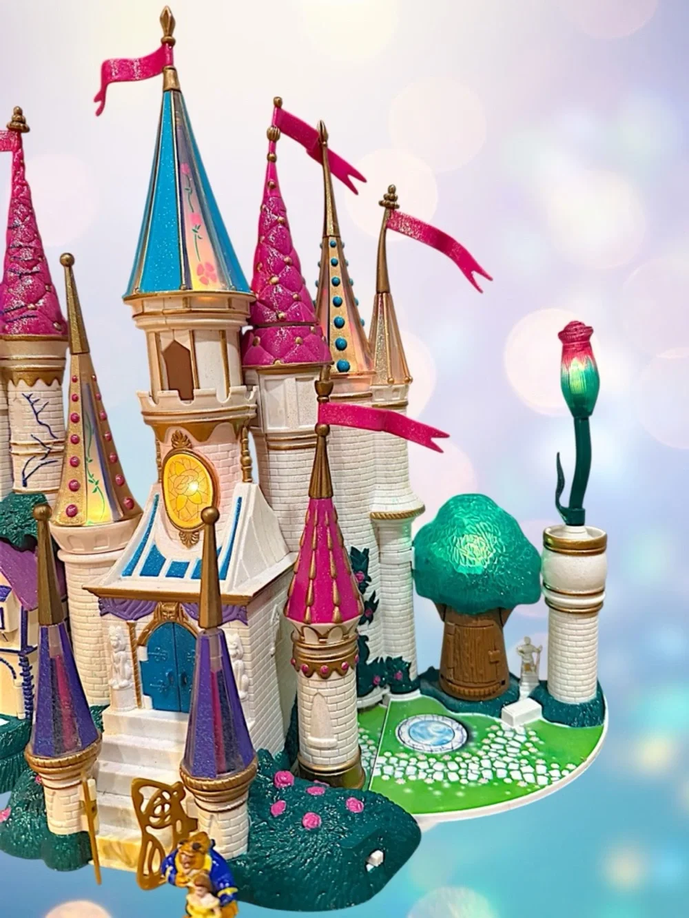 Trendmasters 1998 Beauty and the Beast Castle Playset & Original Figures Works - Picture 5 of 16